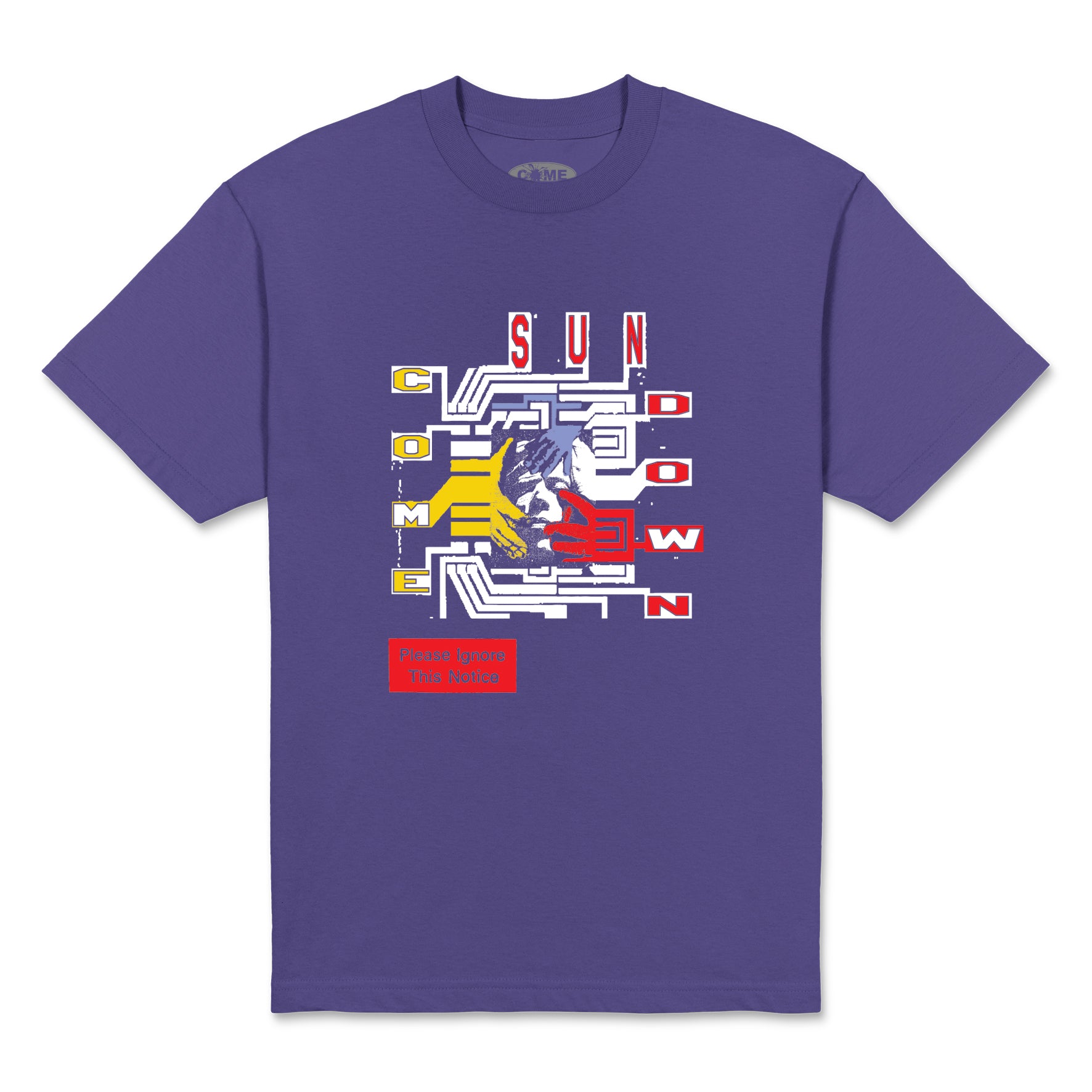 Come Sundown Chip T-Shirt - Purple