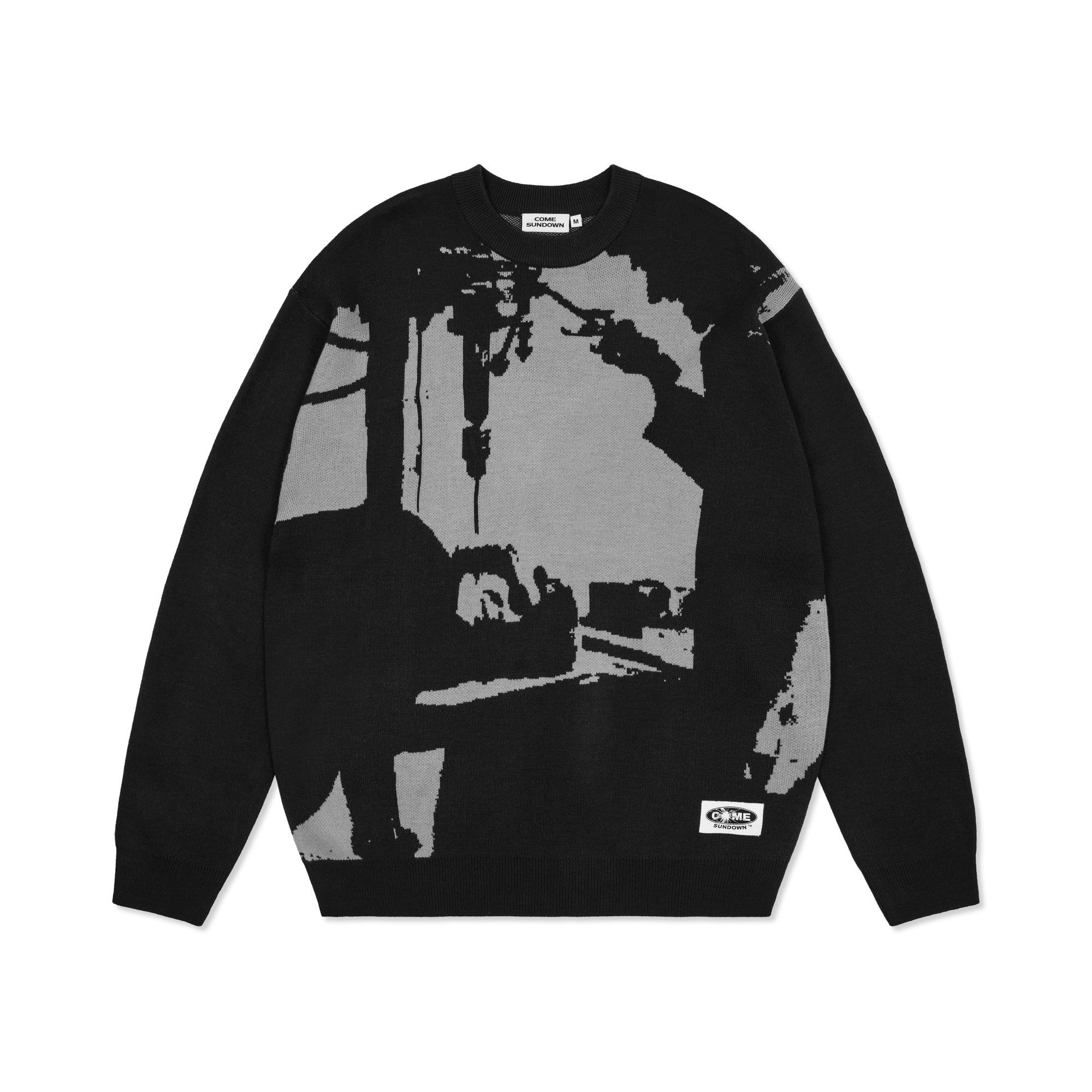 Come Sundown Brain Power Knit Sweater - Black